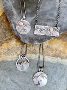 MOONDANCEART-JEWELRY_Mountains-Are-Calling-Necklaces_Sterling-SIlver-GF-1