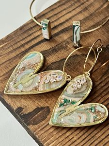 custom heart shaped earrings