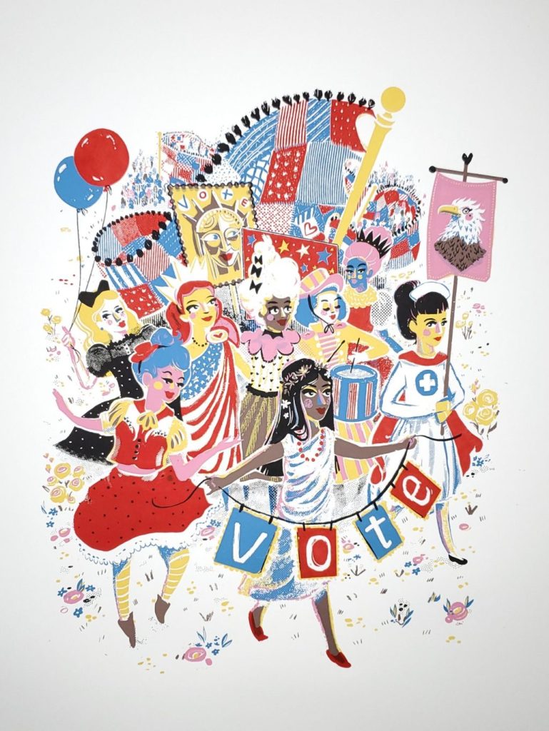 Vote-11×14-Screenprint-Leslie-Norris-Sugar-Pop-Press