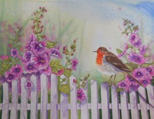 bird-picket-fence